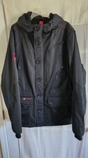 CANADA WEATHER GEAR WINTER COAT SIZE XL BLACK HEAVY WEIGHT PARKA CARGO POCKETS