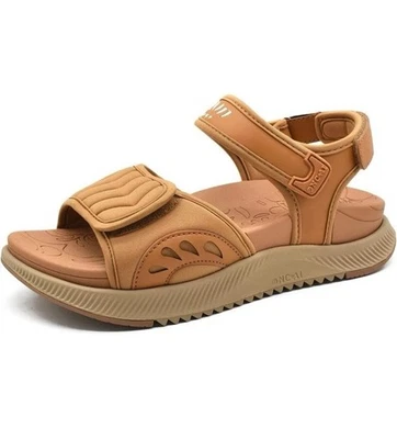 ONCAI Walking Sandals Womens Arch Support Hiking Sandals brown Size 6.