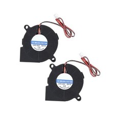 2 Pcs 50x50x15mm 5015 DC Brushless Blower Cooling Fan Turbine Turbo for 3D 24V
