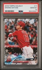 2018 Topps Holiday Shohei Ohtani #17 Rookie Card RC Dodgers GEM MINT PSA 10