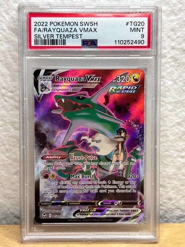 PSA 9 Silver Tempest Rayquaza Vmax TG20/TG30 Pokemon