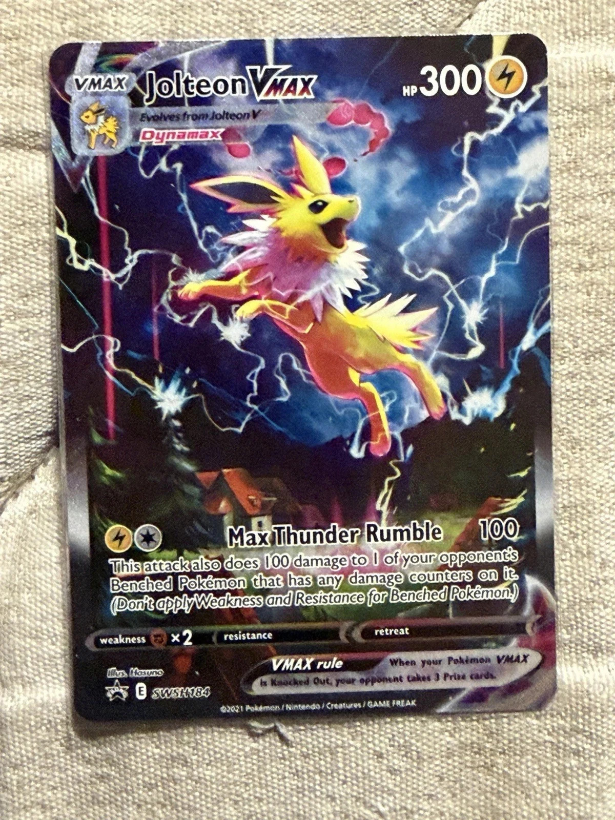 Jolteon VMAX 2021 Sword & Shield: Black Star Promo #SWSH184