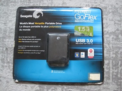 Seagate FreeAgent GoFlex 1.5TB Portable External USB 3.0 Hard Drive