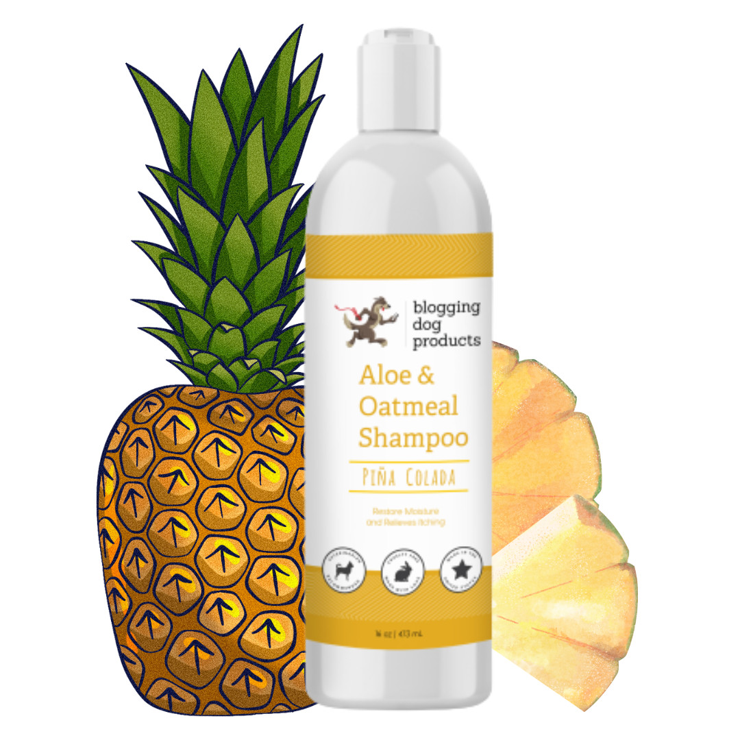 Dog Shampoo, Pina Colada Scent, Aloe and Oatmeal Itch Relief, Hypoallergenic USA