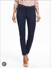 Old Navy Navy Pixie Ankle Career Pants Classic Office Everyday Never Fade