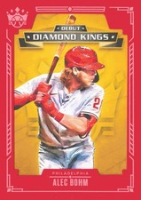 2021 Panini Diamond Kings #DDK-PP Alec Bohm Debut Diamond Kings Red Frame