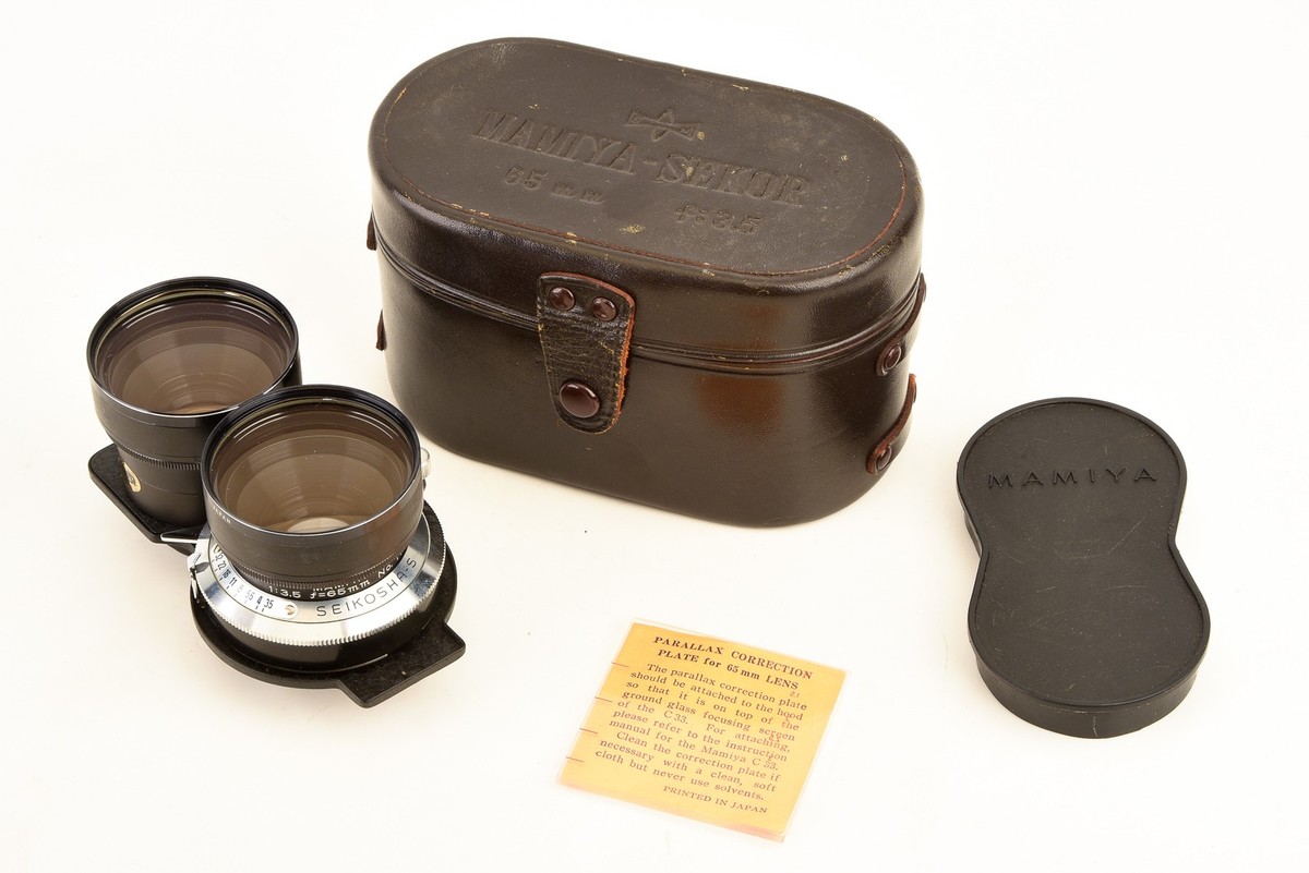 MAMIYA SEKOR F3.5 65mm レンズ Mamiya Sekor 65mm f/3.5 TLR Lens with Cap and Case for C22
