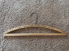 VTG Wooden Clothes Hanger 1930s Sacramento California Golden State Cleaners
