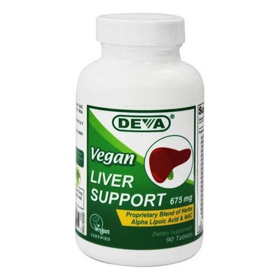 Vegan Liver Support 675 MG 90 TABS By Deva Vegan Vitamins