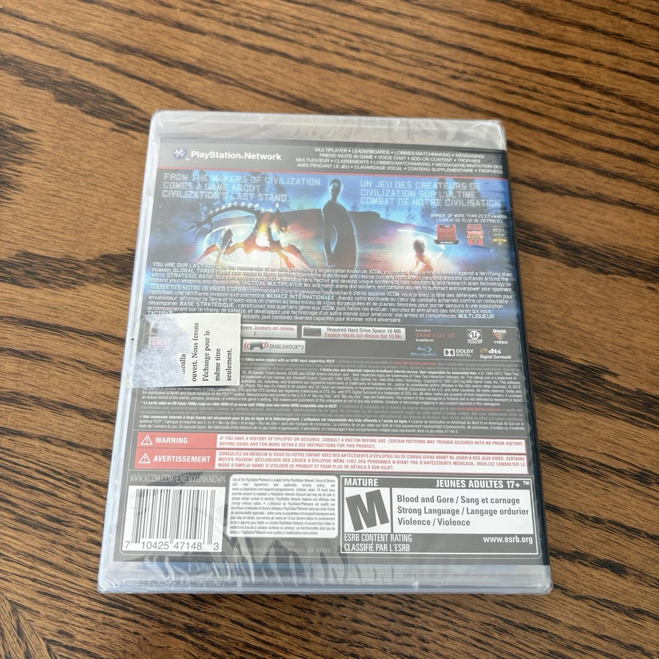NEW SEALED XCOM Enemy Unknown Includes Elite Soldier Pack Sony PlayStation 3 PS3 - Image 2 of 4