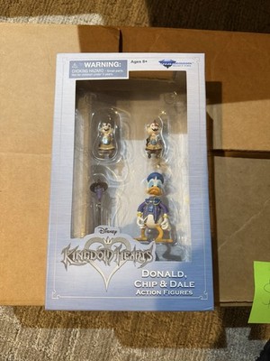 Disney Kingdom Hearts Donald Duck Chip Dale Action Figures