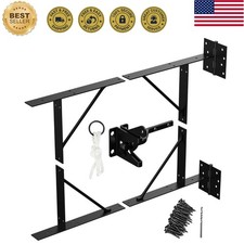 Anti Sag Gate Kit Heavy Duty No Sag Kit for Wooden Gate Fence with a Gate Latch