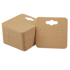 100 Pcs 2 Inch Earring Display Holder Cards for Selling Packaging DIY Crafts