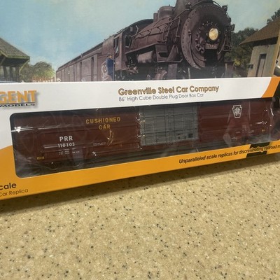 TANGENT HO Greenville 86' Double Plug Door Box Car 25032 PRR Original 1964 1965+
