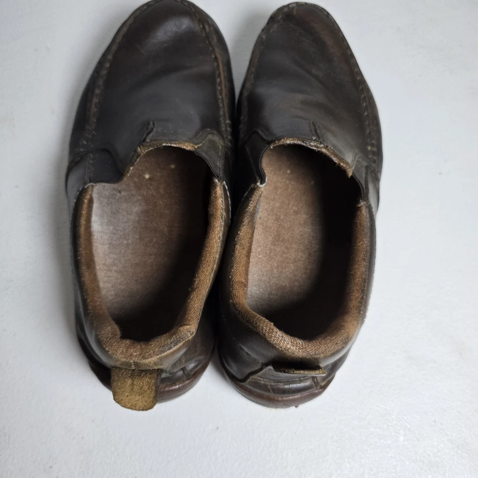 Georgia Boot Zapatos Para Hombres Talla 11M Amp Moc Puntera Zapatilla Cuero Informal Marrón Foto 3 de 4