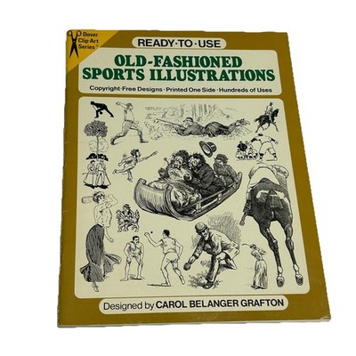 Dover Art Ready to Use Old Fashioned Sports Illustrations Book Clip Art