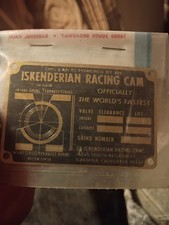 Iskenderian Racing Cam Plaque Gardena California