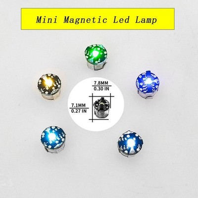 10pcs Super Mini Magnetic LED Lamp Toys 7.8mm *7.1mm Diy Model Making General Mo