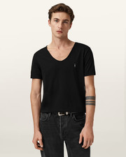 ALLSAINTS Mens Tonic Tee Scoop Neck T Slim Ramskull TShirt Designer SS Top BNWT!