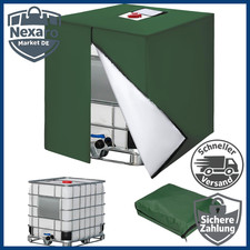 IBC Tank Abdeckung 420D Anti-UV Schutzplane 1000l 120x100x116cm Gr&uuml;n Zubeh&ouml;r