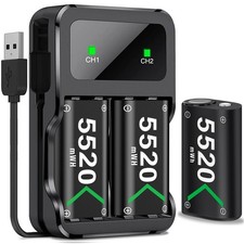 3x5520mWh Battery Pack Compatible for Xbox One/Xbox Series X/S Controller, Re...