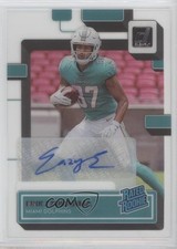 2022 Panini Clearly Donruss Rated Rookie Auto Erik Ezukanma #89 Auto 0lo3