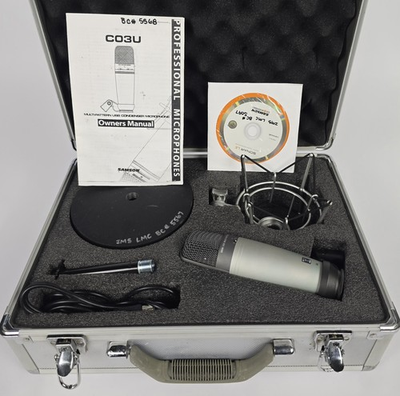 #ad Samson CO3U Multi Pattern USB Studio Condenser Microphone $49.98