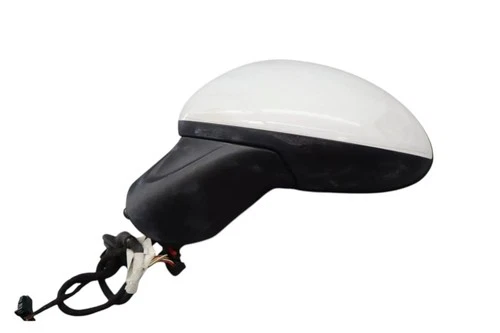 11-14 Porsche Cayenne 958 Front Left Driver Side Rear View Door Mirror White Oem