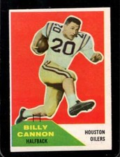 1960 FLEER #66 BILLY CANNON NM (RC) OILERS UER *XR28209
