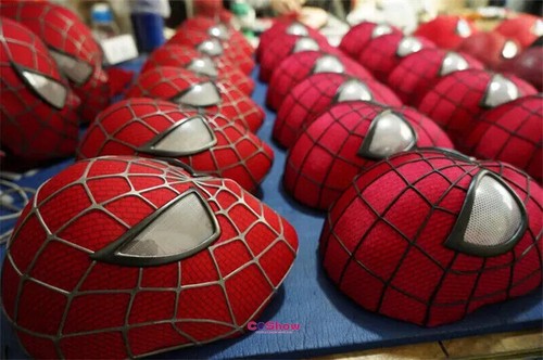 Rojo/Negro Clásico Raimi Spider-Man 3D Web Casco Máscara Halloween Juegos con disfraces Accesorios Reino Unido - Imagen 7 de 14