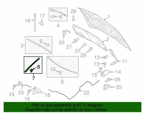 Genuine Ford Side Seal AE9Z-16A239-A - Image 2 of 2