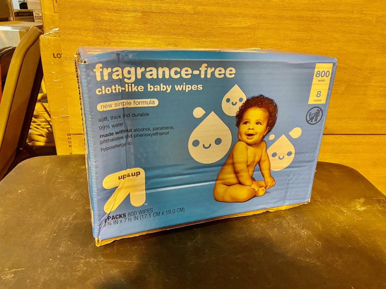 up and up fragrance free baby wipes