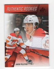 2023-24 SP GAME USED EDITION HOCKEY ROOKIE JAKOB PELLETIER FLAMES JERSEY RELIC