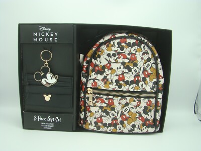 Disney Mickey Mouse 3pc Gift Set: Mini Backpack, ID Card  display picture 1