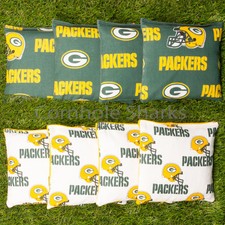 ALL WEATHER Washable Resin GREEN BAY PACKERS Cornhole Bean Bags ACA Regulation