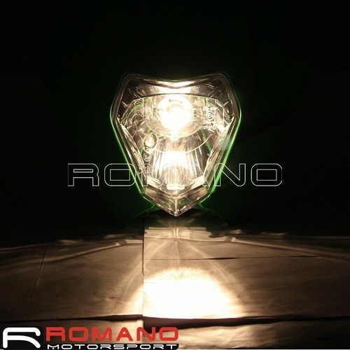 Headlight Black Headlamp w/Rubber Straps For Enduro Motocross XT660 XR230 KX450  - Afbeelding 10 van 10