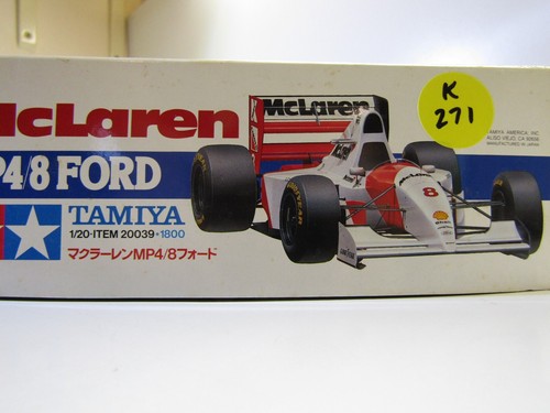Tamiya 1:20 Scale McLaren MP4/8 Ford Model Kit # 20039*1800 Senna/Andretti - Picture 9 of 10