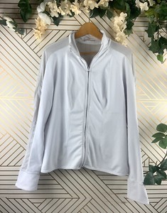 zella white zip up