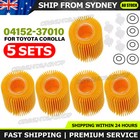 New 5PCS Oil Filter for Toyota Corolla 1.8L 2ZR-FE Prius PriusV 04152-YZZA6 AU