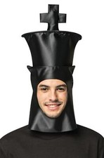 ADULT CHESS KING GAME PIECE HEADPIECE POLYFOAM HAT MASK COSTUME DRESS GC1731