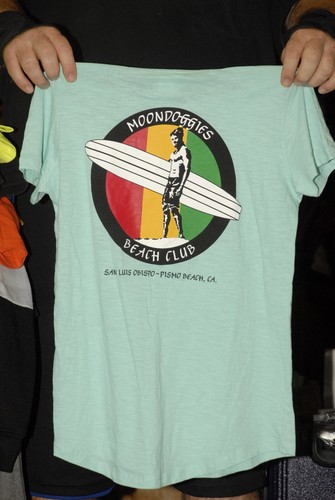 Moondoggies Beach Club T-Shirt neu mit Etikett Beach Surf Ozean Lifestyle Damen Medium