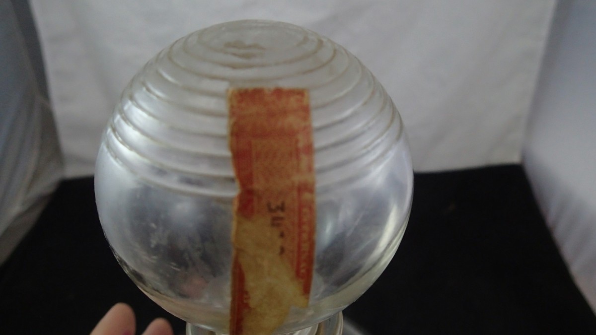 Calvert Extra Whiskey Bottle Ornate Clear Glass Vintage Decanter