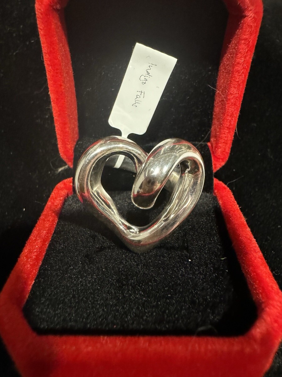 ☆nff☆ shield heart ringpale blue nff4 925 Sterling Silver Pink Sapphire Splash Heart Ring, 1.28