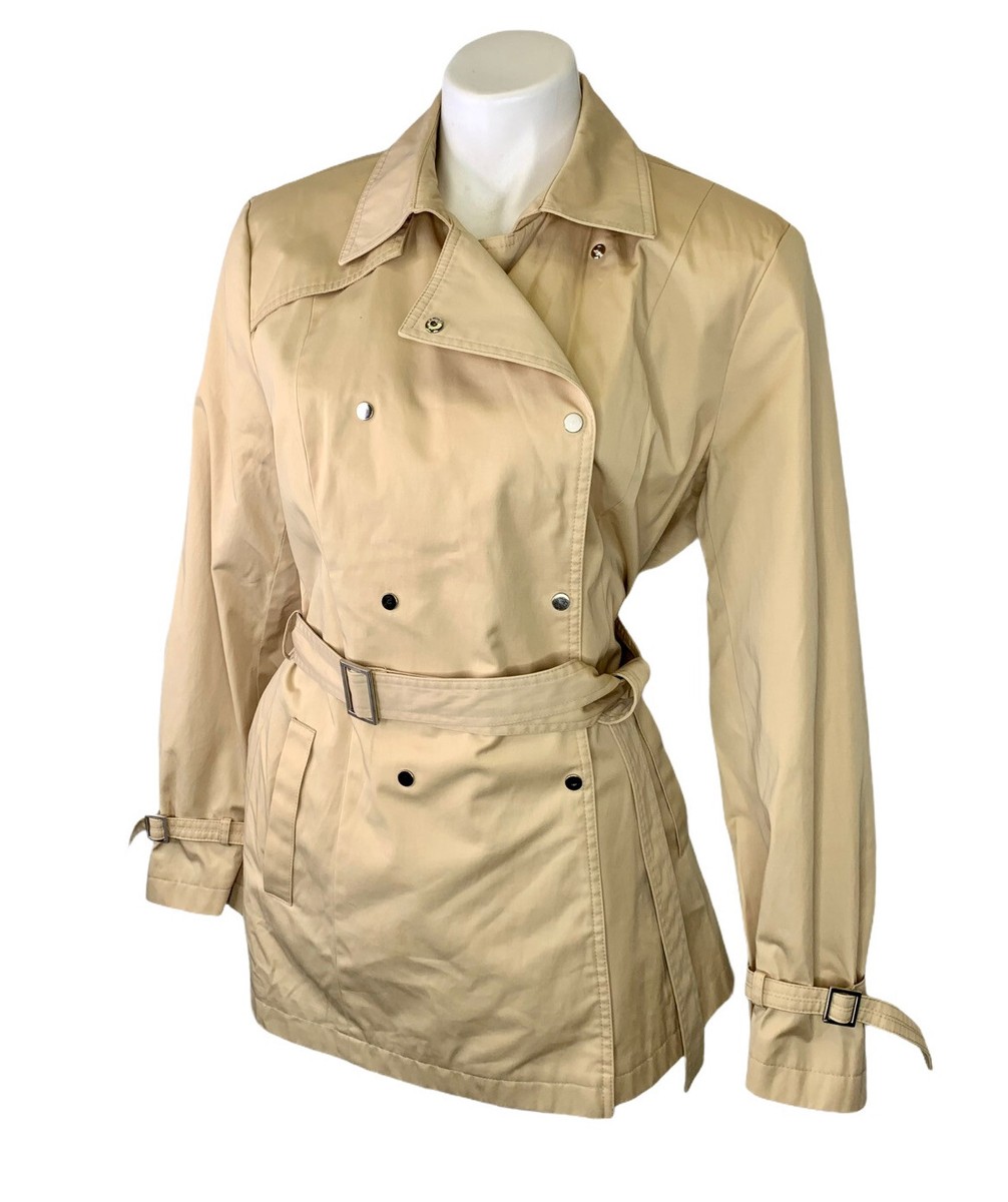ジャケット・アウター curl double breasted belt point coat DOUBLE BREAST TRENCH COAT Belt Womens Jacket Warm Fall