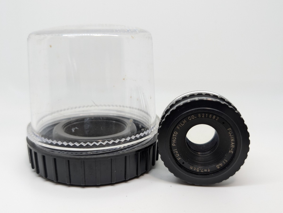 Fuji photo film Camera Lens Fujinar-e 1:4.5 f=75mm 【Very