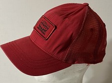 Levis Red Snapback Baseball Cap, With Levi's Tag Inside Truckers Mesh BATWING
