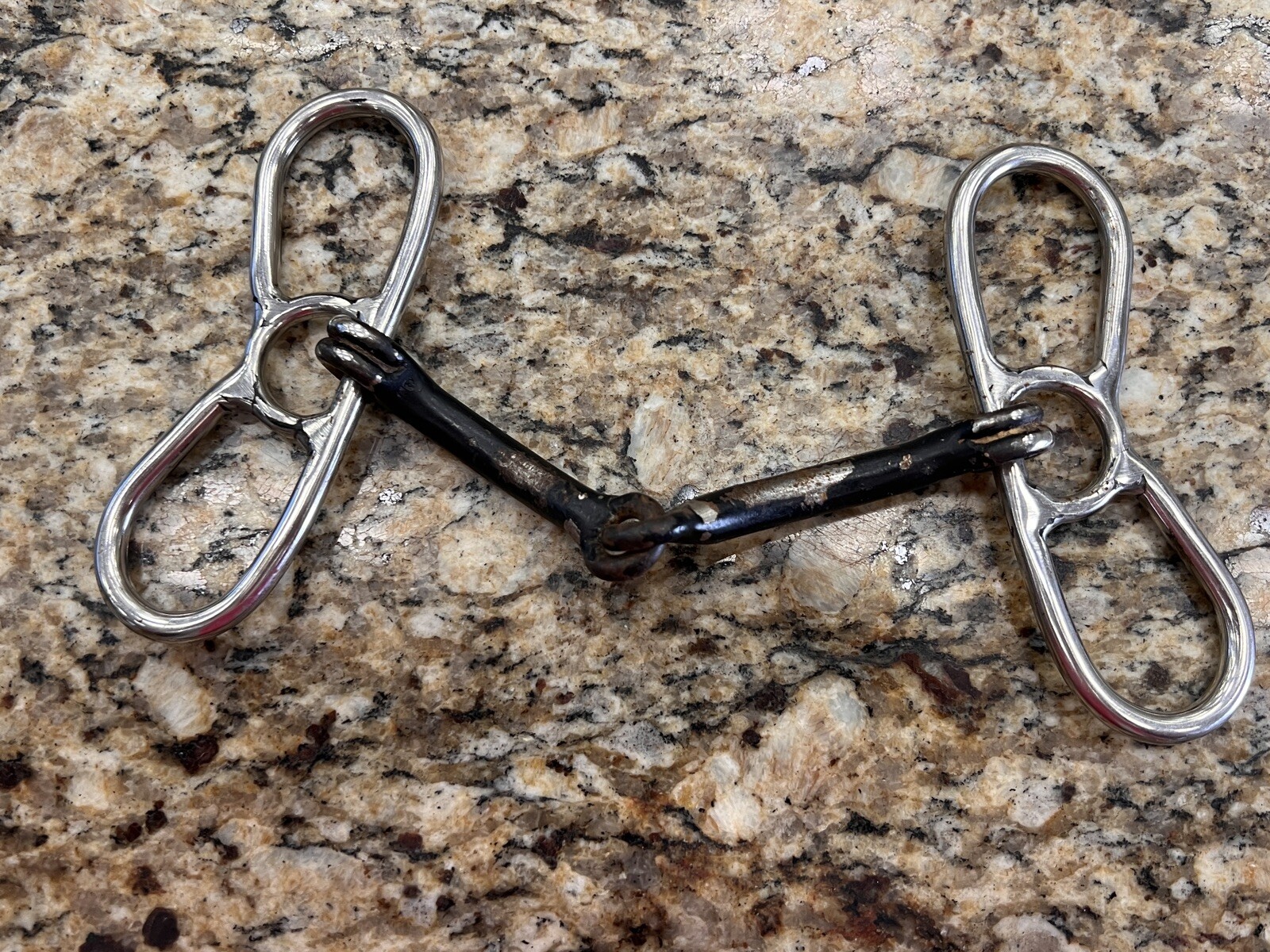 Butterfly Cheek Snaffle Western Bit Barrel Racing Horse Bit Sweet Iron