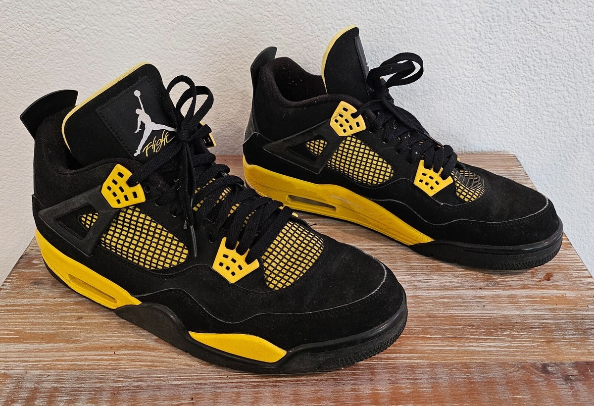 Nike Air Jordan 4 Retro Thunder (2012) ジョーダン4 サンダー Air Jordan 4 Retro Thunder 2012 308497-008 Size 13 | eBay
