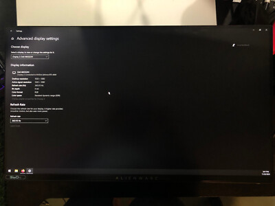 Alienware AW2521H 360hz | Free 10'FT DP included (No Monitor Stand)