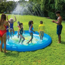 WOW Sports Adventure Splash Pad 10Ft Diameter w/ Sprinkler Inflatable bumper NEW